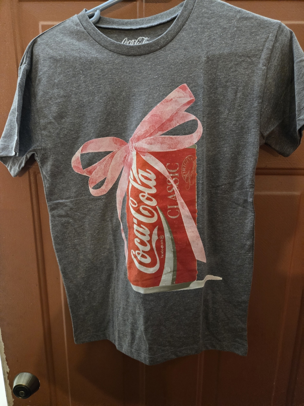 Coca-Cola Graphic Tee in Charcoal with Red Can